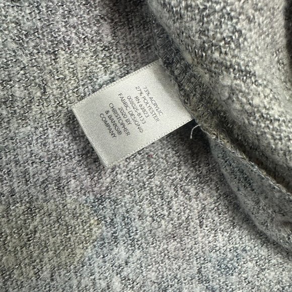 CJ Banks Womens  Pull Over Sweater 2X Grey Blue Pink Yellow Long Sleeve - Picture 7 of 9